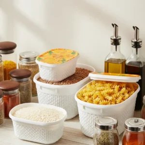 kitchen Container→ 3-Piece Container Set with Lids