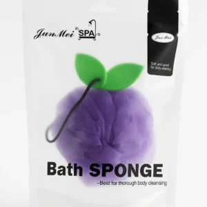 Mesh Bath Sponge – Leaf Design