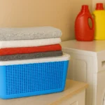 Blue Plastic Storage Container with Lid