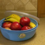 Round Plastic Food Storage Bowl with Lid