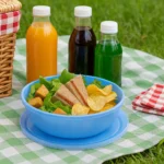 Round Plastic Food Storage Bowl with Lid