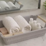 Grey Storage Basket with Handles