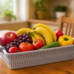 Grey Storage Basket with Handles