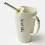 Ceramic Mug with Straw