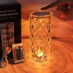 Crystal LED Touch Lamp with Remote Control