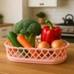 Heart Design Basket (Pink)
