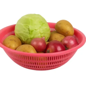 Plastic Fruit & Veg Basket – Pink