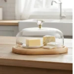Limon Wooden Butter Dish With Acrylic Lid
