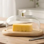 Limon Wooden Butter Dish With Acrylic Lid