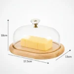 Limon Wooden Butter Dish With Acrylic Lid