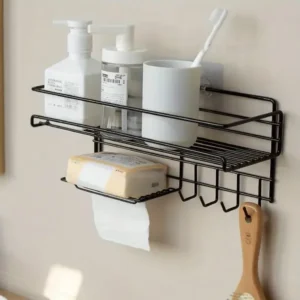 Bathroom Storage Shelf With Soap Dish