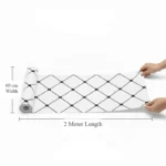 Marble Adhesive Sheet Black And White Diagonal Pattern Design