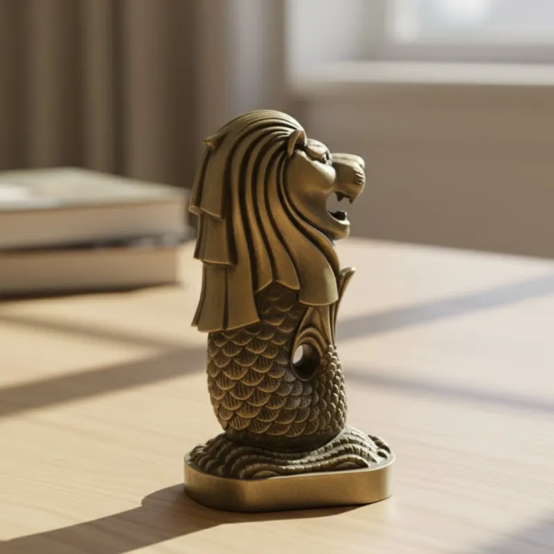 Singapore Merlion Statue Decorative Piece - Image 3