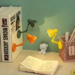 Mini LED Book Light Foldable Desk Lamp with Clip