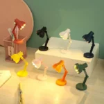 Mini LED Book Light Foldable Desk Lamp with Clip
