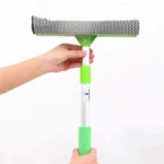 2 in 1 Window Cleaning Adjustable Long Handle Wiper