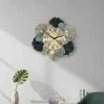 Metal Wall Clock Motive Design Modern Decorative Wall Clock