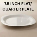 Melamine 7 Inch White Serving Flate Plate