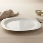 Melamine 7 Inch White Serving Flate Plate