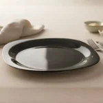Melamine 7 Inch Black Serving Flate Plate