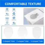 Toilet Seat Cover 10Pcs Disposable In Water