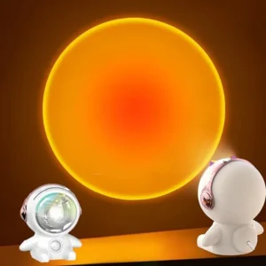 LED Astronaut Sunset Light USB RGB Projector Lamp