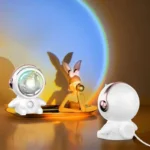 LED Astronaut Sunset Light USB RGB Projector Lamp