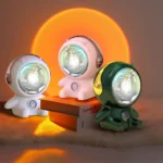 LED Astronaut Sunset Light USB RGB Projector Lamp