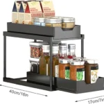 2 Layer Storage Basket Space Saving Organizer
