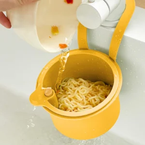2 in 1 Sink Drain Basket Faucet Hanging Filter Bag