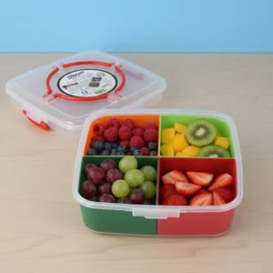 4 Compartment Kitchen Spice Box Square