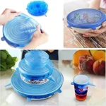 6 Pcs Silicone Covers Lid – Airtight bowl Cover Lid