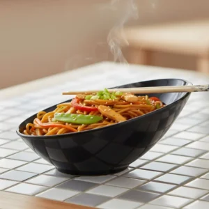 Alpine Melamine Black Bowl Medium for Serving Food
