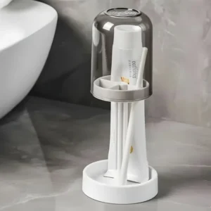 Bathroom Organizer Toothbrush & Cup Holder 3 in 1