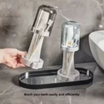 Bathroom Organizer Toothbrush & Cup Holder 3 in 1