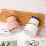 Borosilicate Glass Water Bottle Silicone Sleeve & Handle Lid