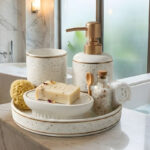 Ceramic Bathroom Set – 4 Pieces