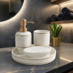 Ceramic Bathroom Set – 4 Pieces