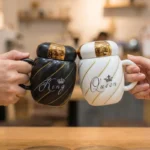 Ceramic Mug with Lid 350 ml 1 Piece Coffee Cup