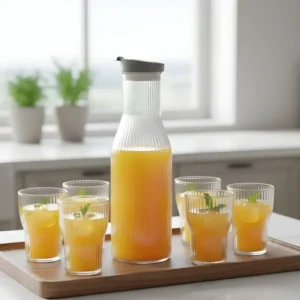 Choice Water Set Bottle With 6 Glasses Elegant Serving Set