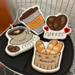 Coffee Pattern Hand Cloth Towel Soft Absorbent Hanging Hand Towel