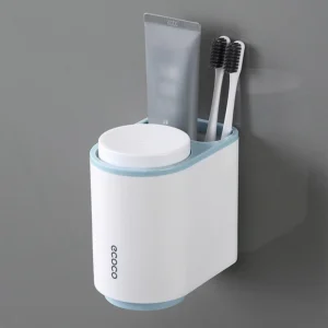 ECOCO Toothbrush Holder with Cup Bathroom Organizer