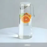 Glass Water Jug 1800ML Premium Transparent Drinking Pitcher
