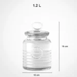Limon 1.2Litre Airtight Glass Jar With Lid