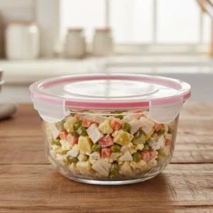 Limon 2 Liter Airtight Glass Bowl With Lid