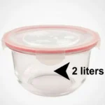 Limon 2 Liter Airtight Glass Bowl With Lid