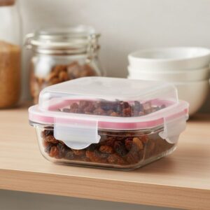 Limon 210ml Airtight Glass Container With Lid