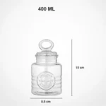 Limon 400ML Airtight Glass Jar With Lid