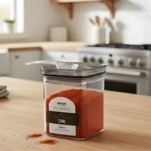 Limon Airtight 270 ML Stackable Plastic Storage Jar