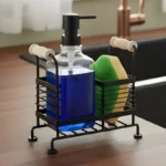 Limon Glass Liquid Dispensers Set With Stand and Sponge